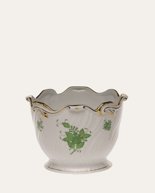 Chinese Bouquet Blue Cache Pot